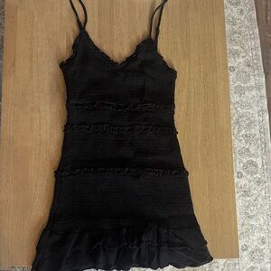 Black Ruffled Dress